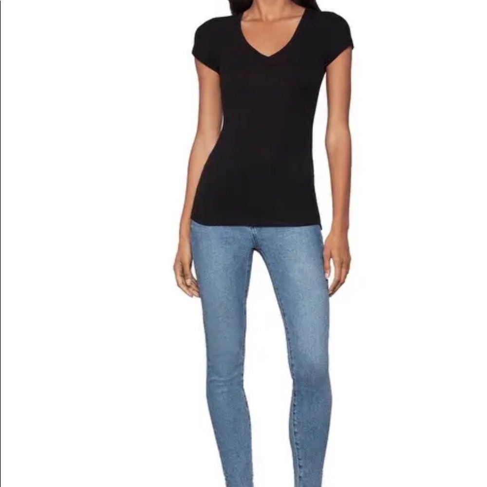BCBG Liana top in dark red. Size medium.